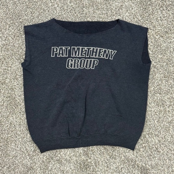 American Vintage Other - Vintage 70s 80s Pat Metheny Group Sweatshirt Cutoff Faded Black Band Mens M RARE